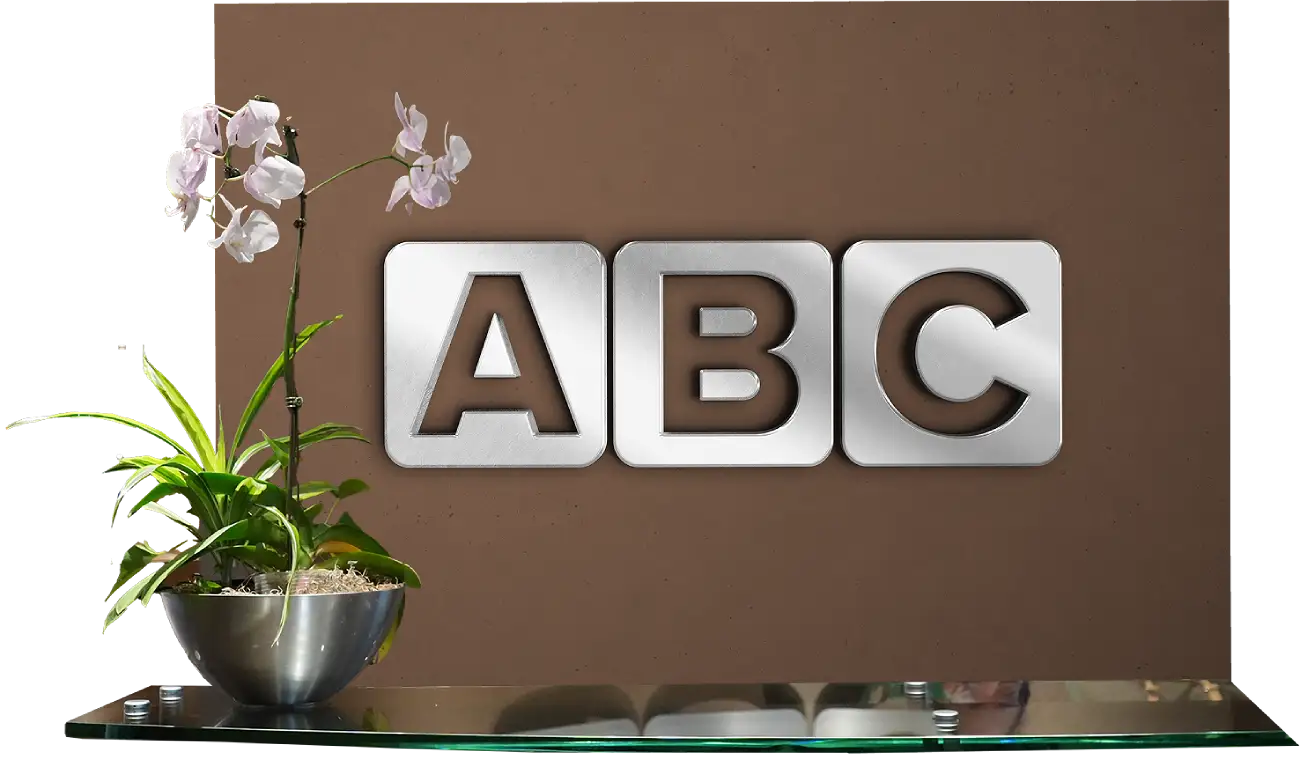 ABC branded motif