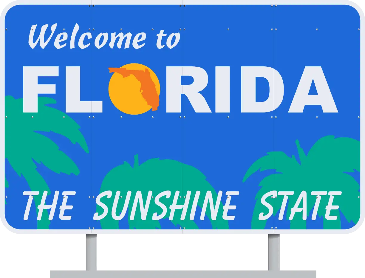 Florida the sunshine state billboard