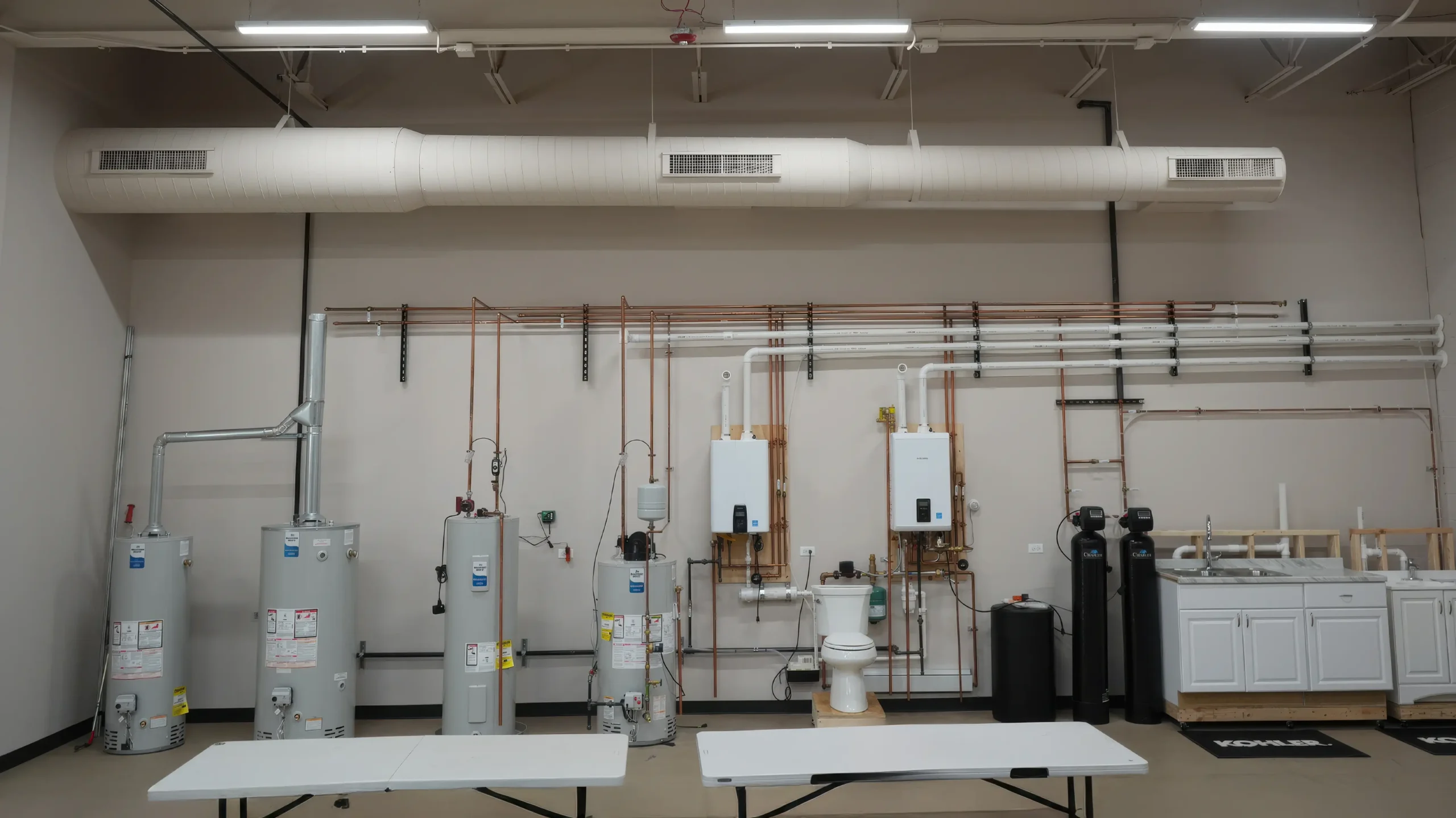 Plumbing training area