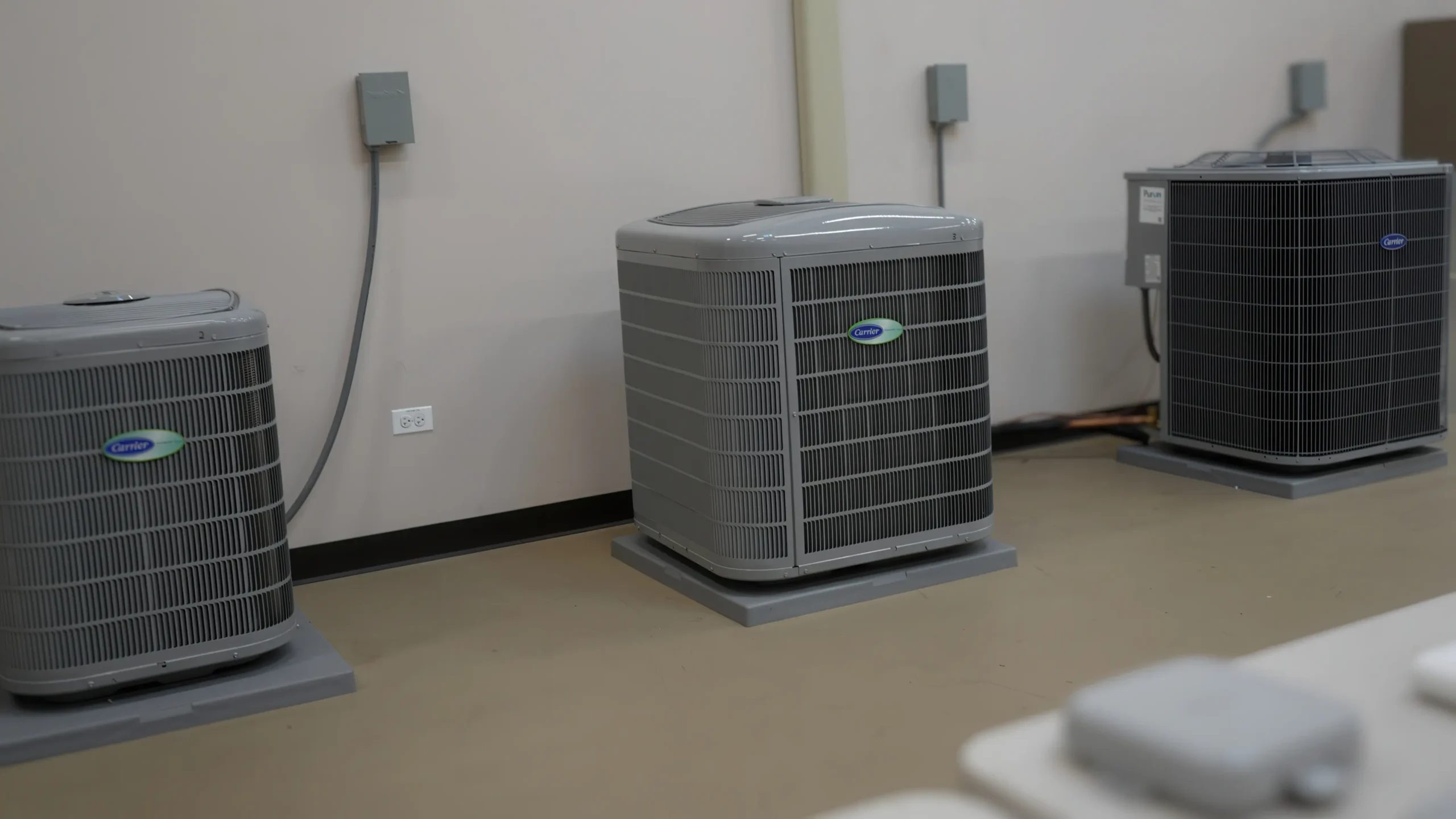 Air conditioning units in ABC training facility