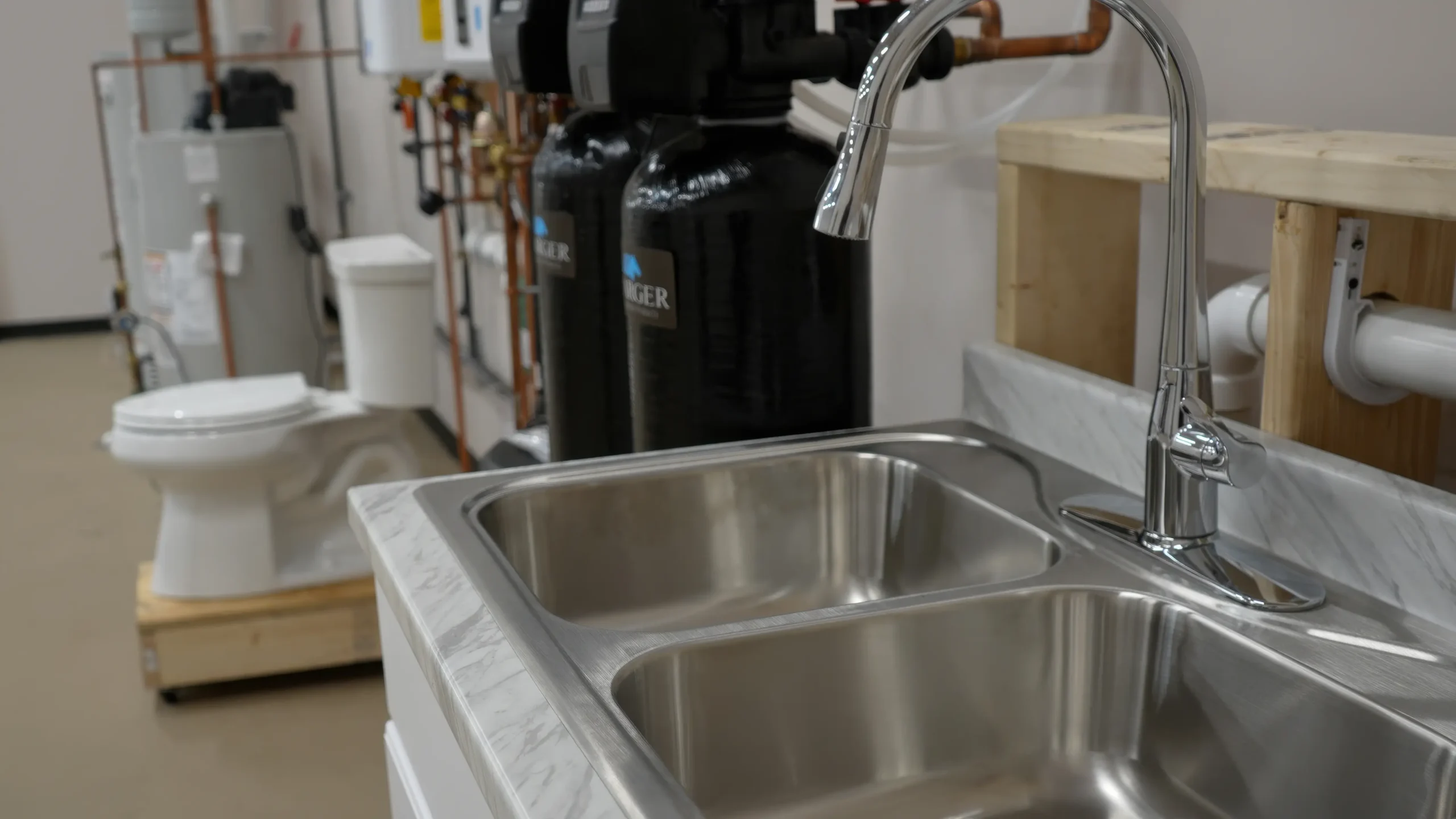 Plumbing training area